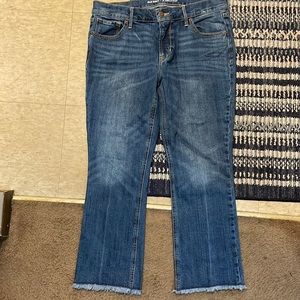 Old Navy Mid Rise Caprice Blue Jeans